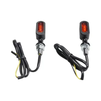 cafe 4 racer - Blaze LED turn signals ECE. Chrome with clear lens - MCS Standard indicators 
