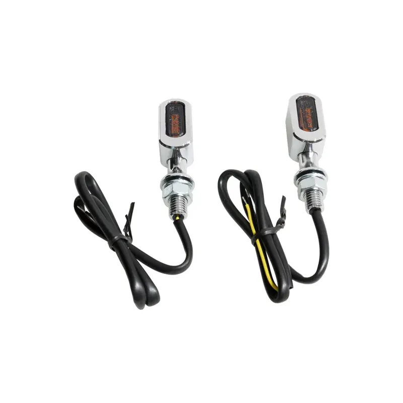 cafe 4 racer - Fastline, LED turn signal+position light. Chrome, smoke lens - MCS 2in1 and 3in1  