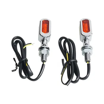 Fastline, LED 3-1 taillight/turn signals. Chrome/amber lens