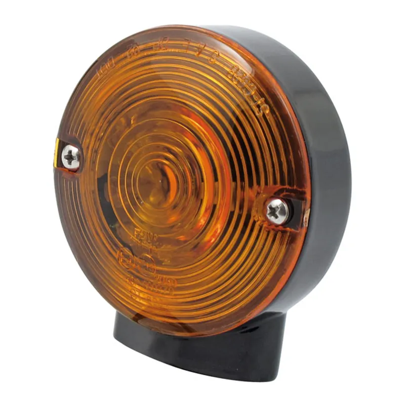 cafe 4 racer - Smerovky FL LED v štýle 86-up. Predné. Lesklý čierny - MCS Speciální ukazatele směru 