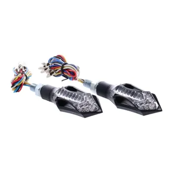 cafe 4 racer - Hatch, LED turn signal / taillight combo. Clear lens - MCS Standard indicators 