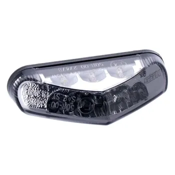 cafe 4 racer - Malibu LED taillight. Black. Smoke lens - MCS LED Rear lights 