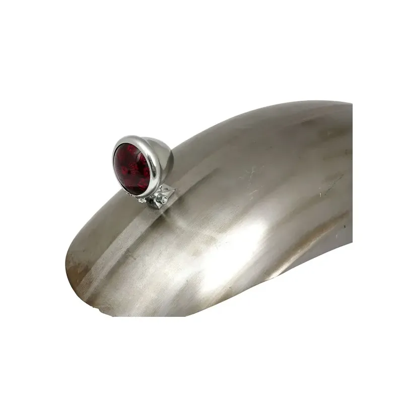 cafe 4 racer - Bates style LED taillight. Chrome. Red lens - MCS LED Rear lights 