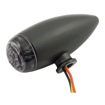 cafe 4 racer - Nitro, mini fender LED taillight. Black. Red lens - MCS LED Rear lights 