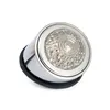 Old school LED taillight, type 1. Chrome. Clear lens
