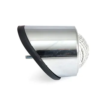 Old school LED taillight, type 1. Chrome. Clear lens