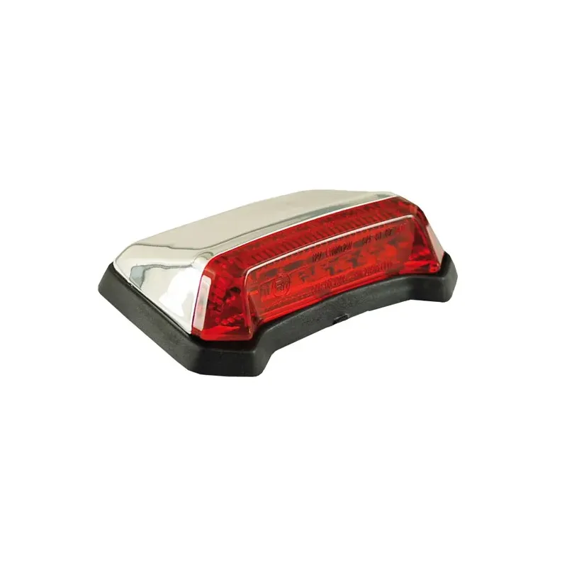 cafe 4 racer - Nitro, mini fender LED taillight. Chrome. Red lens - MCS LED Rear lights 