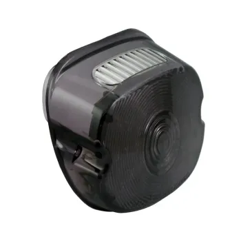cafe 4 racer - Old school LED taillight, type 6. Black. Red lens - MCS LED Rear lights 