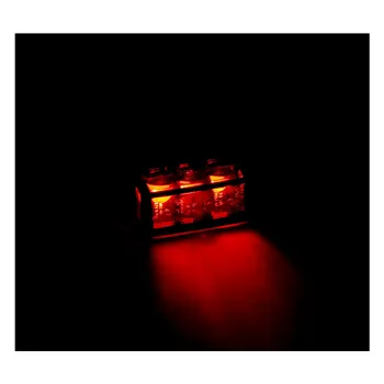 cafe 4 racer - Cube-V mini LED taillight. vertical. Smoke lens - MCS LED Rear lights 