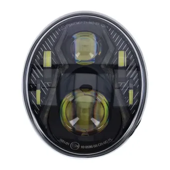 cafe 4 racer - 5 3/4 BLACK LED Insert - MAX-INC  LED Headlight & inserts 