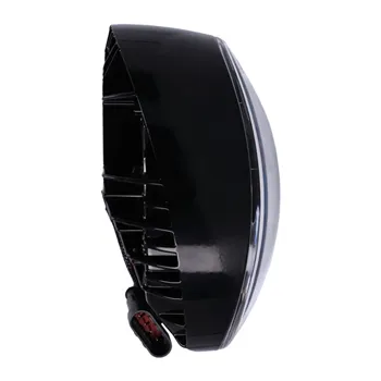 cafe 4 racer - Bright, LED breakout headlamp unit. Black - MCS LED Headlight & inserts 