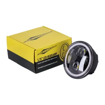 cafe 4 racer - Bright, 5.3/4" LED headlamp unit. Black - MCS Světla LED 
