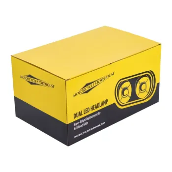 cafe 4 racer - Bright, RG dual LED headlamp unit assembly. - MCS Světla LED 