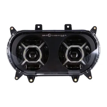 cafe 4 racer - Bright, RG dual LED headlamp unit assembly. - MCS Světla LED 