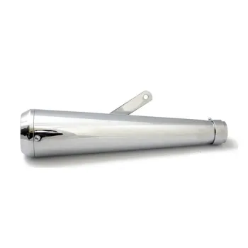 cafe 4 racer - Megaphone universal muffler 16.5" long chrome with TA tip - MCS Mufflers 