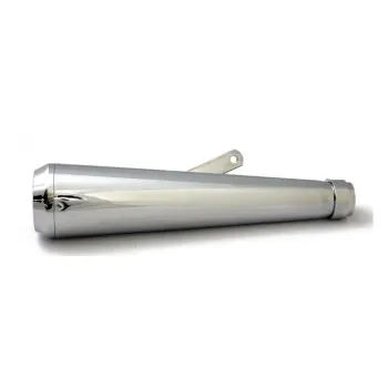 cafe 4 racer - Tapered universal muffler16" long chrome - MCS Mufflers 