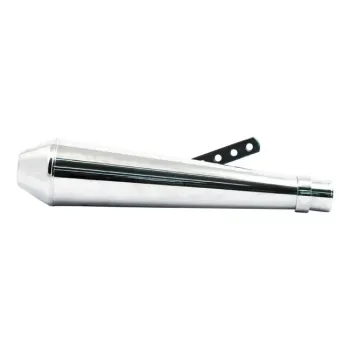 cafe 4 racer - Slip-On Slim Touring muffler set 28" long chrome - MCS Mufflers 