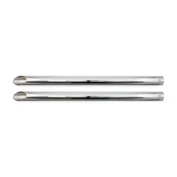 cafe 4 racer - Turn out Shovel style universal muffler 30" long black - MCS Mufflers 