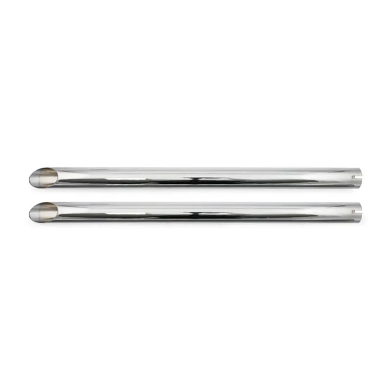 cafe 4 racer - Universal head pipe extension set 30" long chrome - MCS Mufflers 