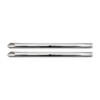 cafe 4 racer - Universal head pipe extension set 30" long chrome - MCS Mufflers 