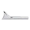 cafe 4 racer - Slip-on Fishtail exhaust extension 18" long chrome - MCS Mufflers 