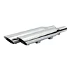 cafe 4 racer - Slash Down slip-on muffler set 20" long chrome - MCS Mufflers 