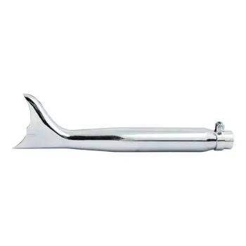 cafe 4 racer - Batwing Fishtail universal muffler 22" long chrome - MCS Mufflers 