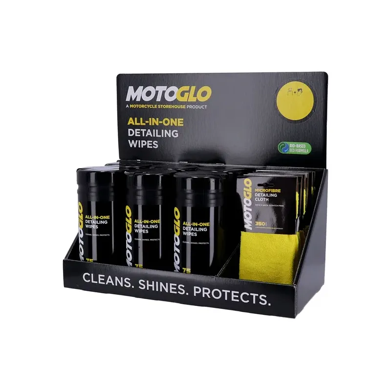 cafe 4 racer - Motoglo, counter top display - MOTOGLO Tools & Wipes 