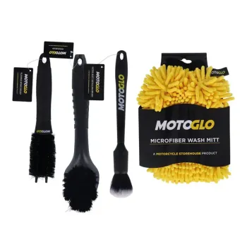 cafe 4 racer - Motoglo, brush and mitt set  - MOTOGLO Tools & Wipes 