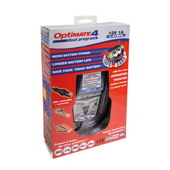 cafe 4 racer - Tecmate OptiMATE, 4 dual program battery charger - OPTIMATE Chargers 