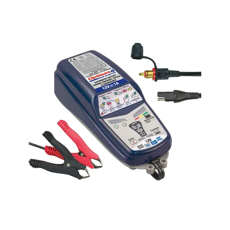 cafe 4 racer - Tecmate OptiMATE, 4 12V CAN-bus edition battery charger - OPTIMATE Chargers 
