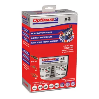 cafe 4 racer - Nabíjačka batérií Tecmate OptiMATE 3 x 2 12V - OPTIMATE Nabíječky 