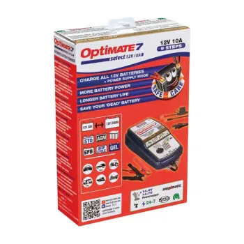 cafe 4 racer - Tecmate OptiMATE, 7 Select battery charger - OPTIMATE Nabíječky 