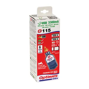 cafe 4 racer - Tecmate OptiMATE USB O-115 USB charger - OPTIMATE Connectors for chargers 
