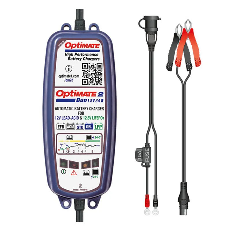 cafe 4 racer - Tecmate, Optimate, 2 Duo 12V battery charger. Bronze - OPTIMATE Nabíječky  