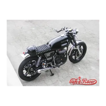 cafe 4 racer - Fehling Classic Chrome/Black Clubman M-BAR 7/8" 22mm 610mm - Fehling Cafe Racer M-bars 4054783227259