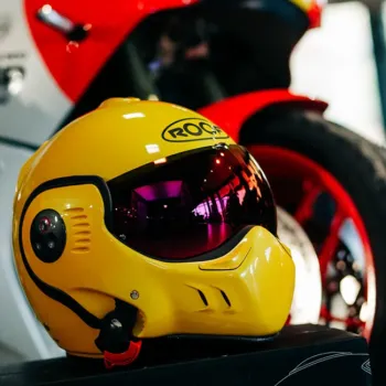 cafe 4 racer - Strešná prilba Boxer Alpha žltá - ROOF  ROOF 