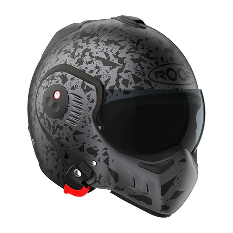 cafe 4 racer - Roof Boxer Alpha helmet matt graphite - ROOF  ROOF 