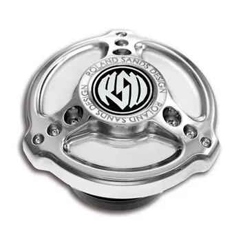 cafe 4 racer - RSD Tracker gas cap chrome - Roland Sands Design Fuel Caps 
