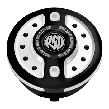 cafe 4 racer - Tank filler cap for Honda motorbikes with quick release machined from billet aluminium, Accossato brand code FC125 - Accossato  Fuel Caps 