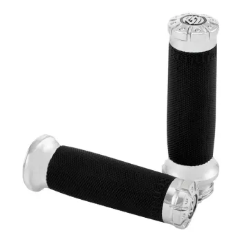 cafe 4 racer - winker clamp, 2 pcs., chromed, 27-36 mm, pair -  CNC aluminum housing & brackets 