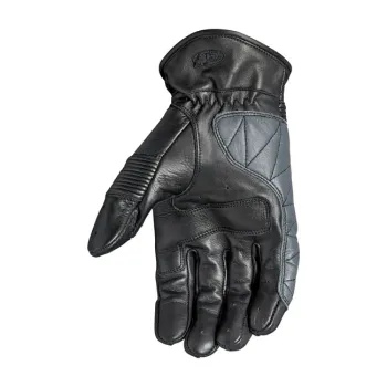 cafe 4 racer - Roland Sands Bronzo leather gloves black - Roland Sands Design Gloves 