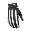 cafe 4 racer - Roland Sands Strand textile gloves black/white - Roland Sands Design Gloves 