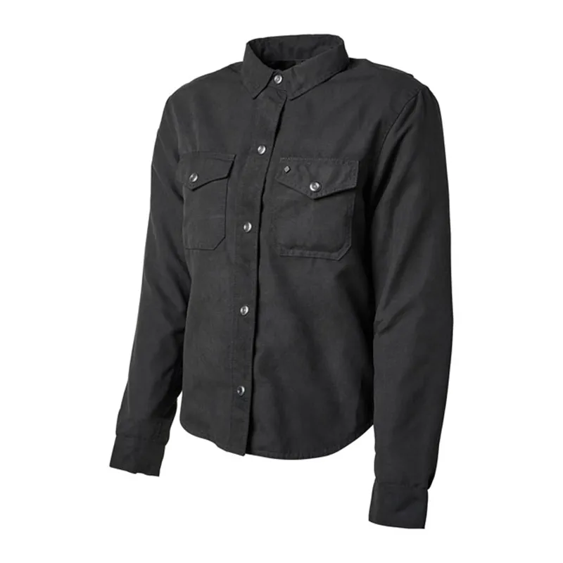 cafe 4 racer - Roland Sands Appian 74 ladies riding shirt black - Roland Sands Design Shirts 