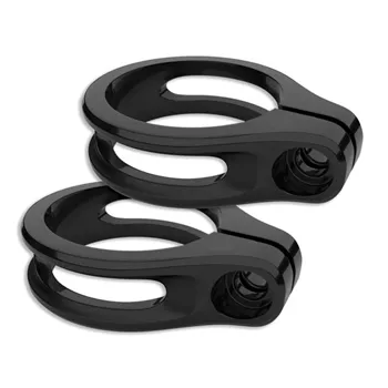 cafe 4 racer - RSD, Tracker turn signal fork mount set. 49mm. Black - Roland Sands Design Accessories 