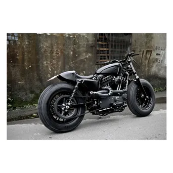 cafe 4 racer - Rough Crafts, Guerilla 1" handlebar. Black - ROUGH CRAFTS H&D & Custom 