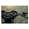 cafe 4 racer - Rough Crafts, M8 Softail 1.3" finned risers. Black - ROUGH CRAFTS Clamp Kit & Risers 