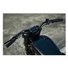 cafe 4 racer - Rough Crafts, M8 Softail 1.3" finned risers. Black - ROUGH CRAFTS Clamp Kit & Risers 