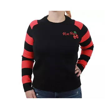 cafe 4 racer - Rusty Pistons Cutter female sweatshirt black/red - Rusty Pistons Sweatshirts 