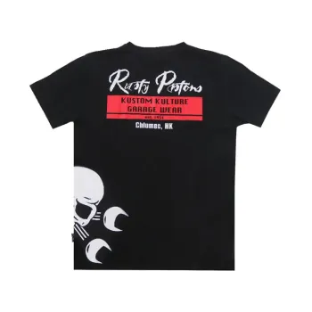 cafe 4 racer - WCC OG ATX t-shirt white - WEST COAST CHOPPERS Trička 